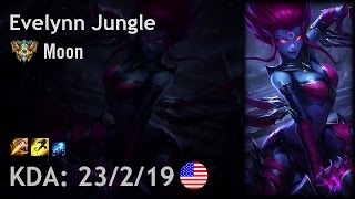 Evelynn Jungle vs Lee Sin - Moon - NA Challenger Patch 6.23