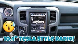 How To Install a TESLA Style Factory Looking Radio 10.4" w/ Android! [Ram 1500 14-17]