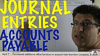 Journal Entries for Accounting Made Easy / Accounts Payable / Accounting for Beginners #128