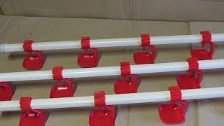 Ниппельные поилки  Как собрать линию ниппельного поения для птицы своими руками
