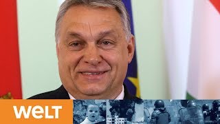 FLÜCHTLINGSPOLITIK: Empfang bei Merkel - Viktor Orban kann höchst zufrieden sein