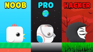 NOOB vs PRO vs HACKER - Square Bird