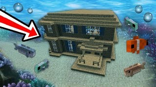 NOVA CASA DO JP AFUNDOU EMBAIXO DA ÁGUA NO MINECRAFT !