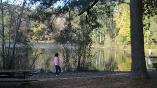 Crossdresser in public: Walk to the lake on a cold morning!!!