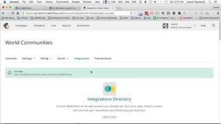 Mailchimp and Facebook Integration