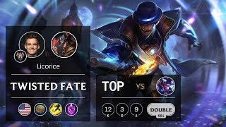 Twisted Fate Top vs Vayne - NA Challenger Patch 9.12