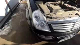 Как снять фару на SsangYong Rexton
