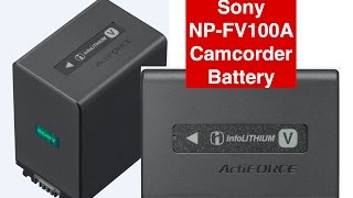 Sony NP-FV100A battery for Sony consumer camcorders