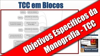 TCC em BLOCOS - Objetivos Específicos da Monografia - Guia da Monografia