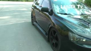 Пневмоподвеска на Lancer X часть №3