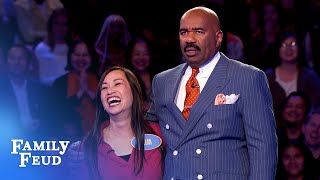 Kim KILLS in Fast Money! 186 points! | Family Feud