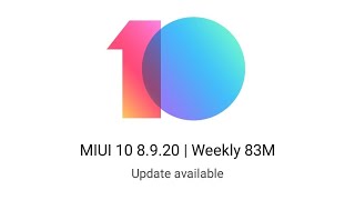 MIUI 10 | Weekly Update 8.9.20 | Redmi Note 4
