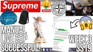 WILD SUCCESSFUL MANUAL SUPREME x STONE ISLAND LIVE COP WEEK 3 SS19! | WOLF FLEECE, $4,000 STATUE!