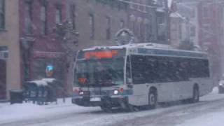 The First Day of Snow in Albany New York