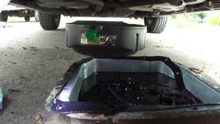 Transmission Pan Drop Mess Free Tranny Filter Change.  95 Lincoln Town Car