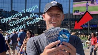 Opening 2019 Topps Chrome Baseball Cards at Wrigley Field! (Kind of)