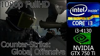 Counter-Strike: Global Offensive - i3-4130 , GTX 750 Ti - Ultra Settings at 1920x1080 , Framerate