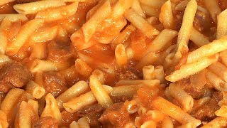 Pâtes au chorizo et aux tomates