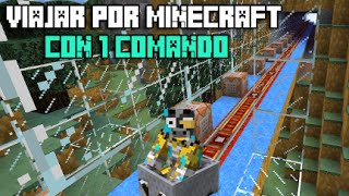 TRUCOS MINECRAFT | VIAJAR POR MINECRAFT CON 1 SOLO COMANDO