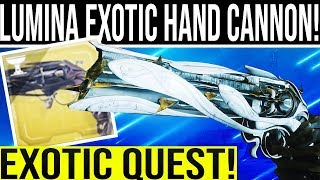 Destiny 2. EXOTIC QUEST! Lumina Exotic Hand Cannon Perks/Stats Revealed, Menagerie Heroic, Vendors