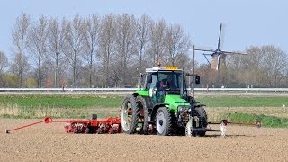 Loonbedrijf Kees De Nood - Deutz-Fahr AgroXtra 4.47 & Accord Monopill - bieten zaaien