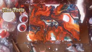 COMO PINTAR UM QUADRO FLUIDO ACRÍLICO MUITO FÁCIL 04