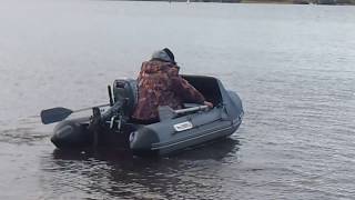 Обкатка лодочного мотора Сеа Про 4 лодка адмирал 305 на Волге