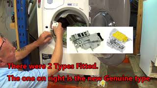 Hotpoint Ariston aqualtis washing machine will not start how to replace door lock