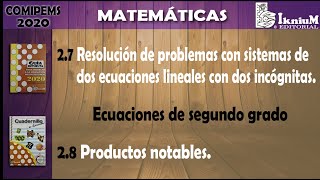 Productos notables (COMIPEMS 2020)