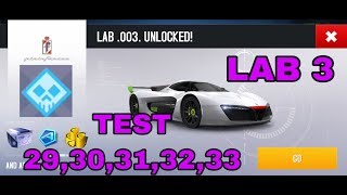 Asphalt 8 R&D Test 29,30,31,32,33 lab 3 Pininfarina H2 Speed
