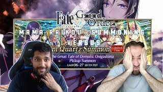 Fate Grand Order: Onigashima Event Summoning Versus "Mama Come Home to Me!"