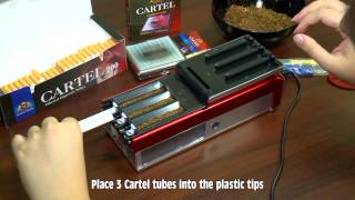 M TOBACCO Ltd. - Cigarette tube filling electrical machine CARTEL for three cigarettes