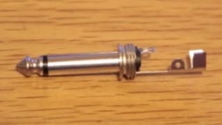 How to wire 6.3mm 1/4" mono jack for instrument/Guitar lead