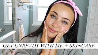Get Unready with Me + Skincare Routine | Stephanie Ledda