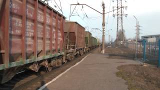 ВЛ80Т-1282 с грузовым поездом