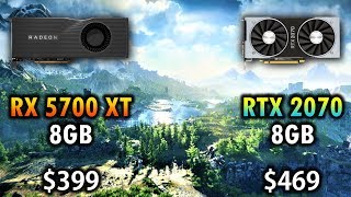 RX 5700 XT vs RTX 2070 | 1080p 1440p 4K Benchmark