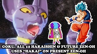 GOKU, ALL 12 GODS OF DESTRUCTION & FUTURE ZENO USES HAKAI ON PRESENT ZENO - Dragon Ball Xenoverse 2