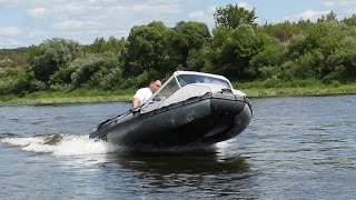 Моторная лодка ПВХ Посейдон Касатка 365, мотор Yamaha 9,9-15. Река Ока Велигож -  Егнышевка