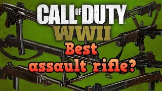 Best assault rifle! - Call of duty world war 2 guides