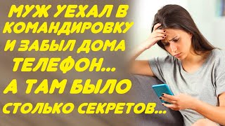 Муж уехал в командировку и случайно забыл дома телефон... А там было очень много секретов от жены...