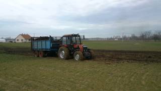 Trágyaszórás: MTZ 892.2 - T-088