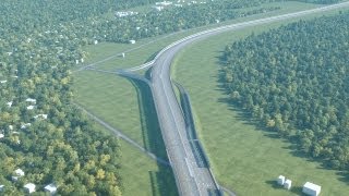 3D Анимация трассы и дорожного движения на севере Москвы