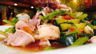Calamari and Cucumber Stir Fry /Dưa Leo Xào Mực Tôm (English)