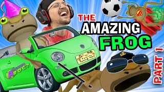 BEST GAME EVER!  The Amazing Frog that Farts Part 1 w/ FGTEEV Duddy (I Stole a Cop!) HA HA HA