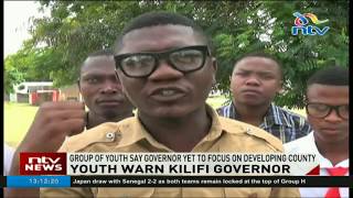 Section of youth in Kilifi challenge Governor Amason Kingi to focus on development
