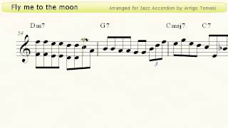 Fly me to the moon - Jazz Accordion Sheet Music