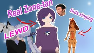 POKE MEETS REAL ZONE-TAN, NUTS SINGING CREEP, LEWDS [VR CHAT MOMENTS]