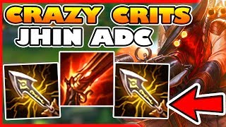 JHIN ADC WITH DOUBLE INFINITY EDGE 100% CRIT BUILD! - League of Legends
