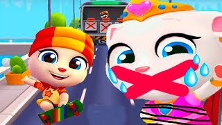 ГОВОРЯЩИЙ ТОМ ЗА ЗОЛОТОМ Анджела Хэнк Бен и Джинджер мультик игра видео для детей Talking Tom