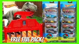 HOT WHEELS 5 PACK FRIDAY GIVEAWAY - (the DINO RIDERS)